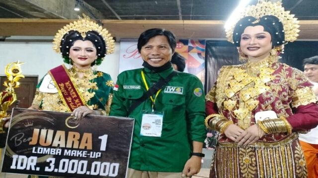 Model Rappang Rezky Rahmadani Juarai Lomba Make-up Bold Wedding 2024 IWO Sidrap