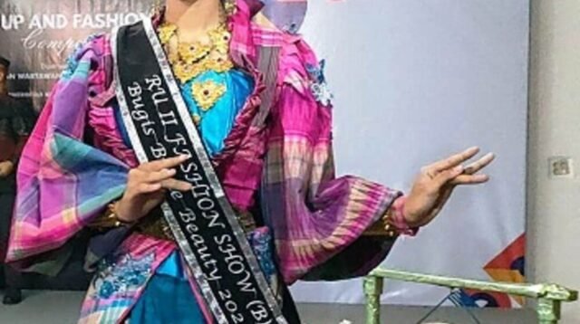 Busana Memukau Anita Pengky di Ajang Bergengsi Bugis Bride Beauty 2024