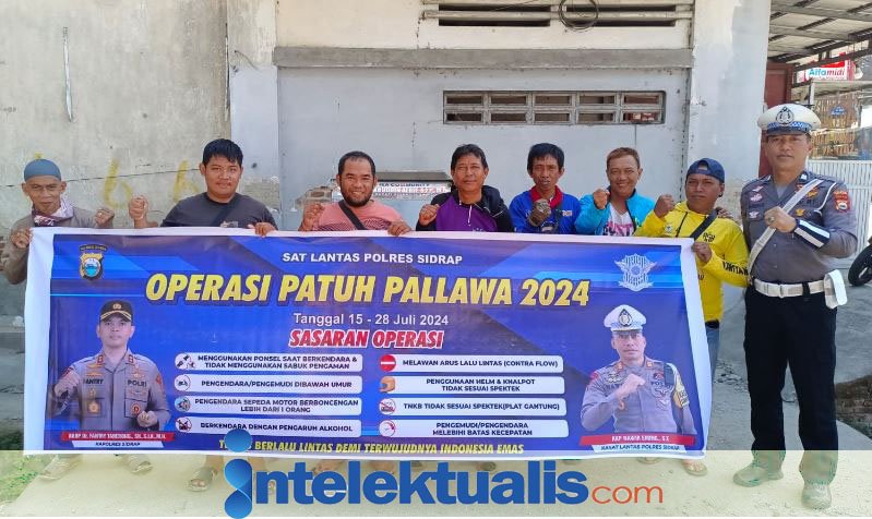 Operasi Patuh Pallawa: Sat Lantas Polres Sidrap Tingkatkan Kesadaran Berlalu Lintas