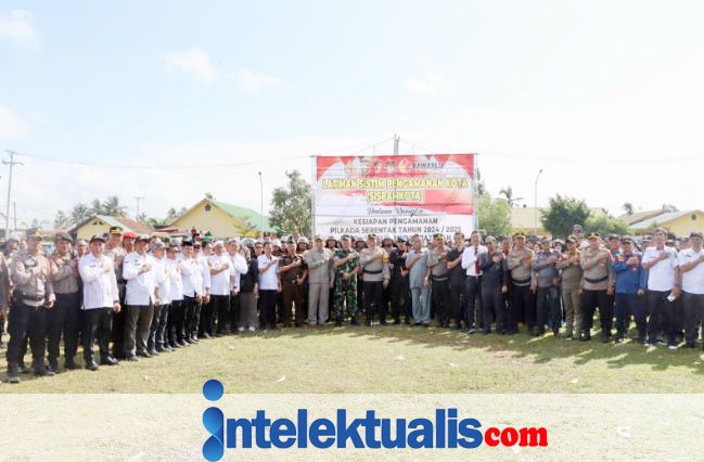 Kapolres Sidrap Pimpin Simulasi Sispamkota Persiapan Pilkada 2024