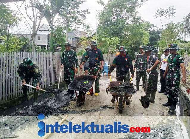 Jelang HUT TNI KE-79 Tahun Koramil 1420-03/Maritengngae Gelar Karya Bhakti