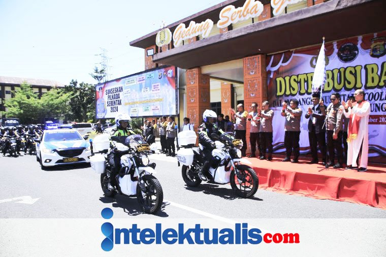 Jum’at Berkah’ NCS Polri Lampung Sebar 5.000 Sembako Makna Kedamaian